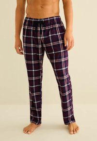 Next MOTION FLEX COSY STANDARD - Pizsama alsók - plum purple check