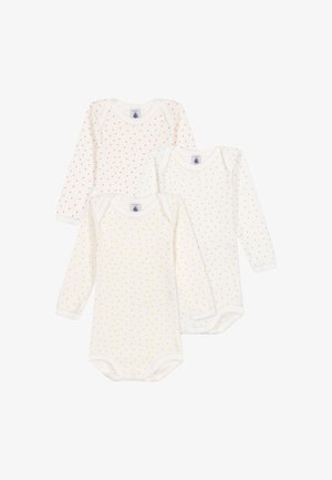 Petit Bateau BABY UNISEX 3 PACK - Body - white/multu-coloured