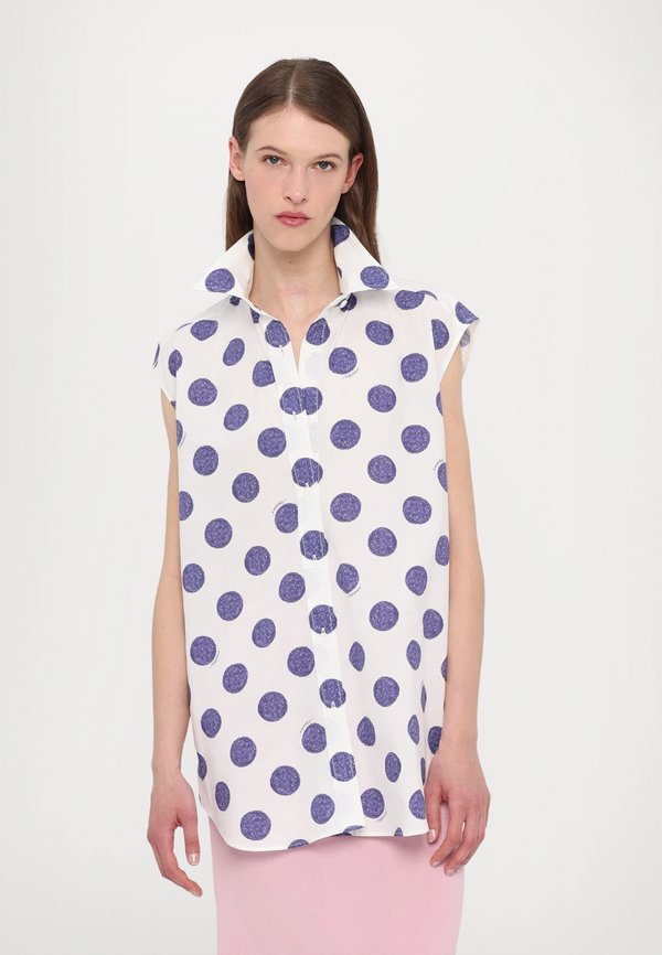 BIRO POLKA DOTS - Button-down blouse - fantasia bianco3