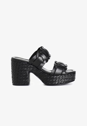 CAFèNOIR, Mules med hæl - black