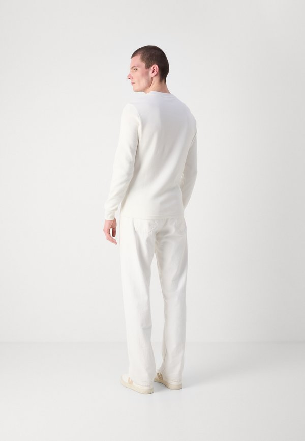 LABEL WAFFLE TEE - Long sleeved top - ivory4