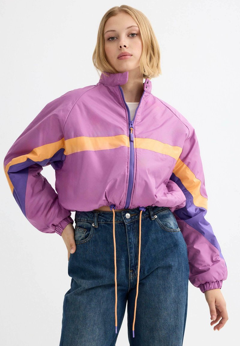 INSIDE COLOR BLOCK - Chaqueta de entretiempo - morado