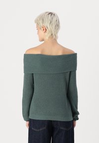 ONLY ONLMELTON LIFE OFF SHOULDER - Pulóver - balsam green