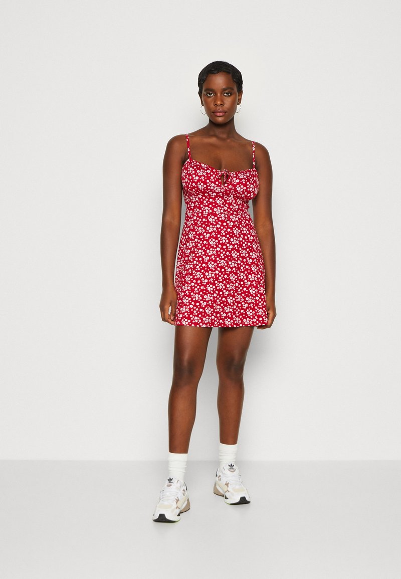 Hollister Co. BARE SHORT DRESS Jersey dress red Zalando.de