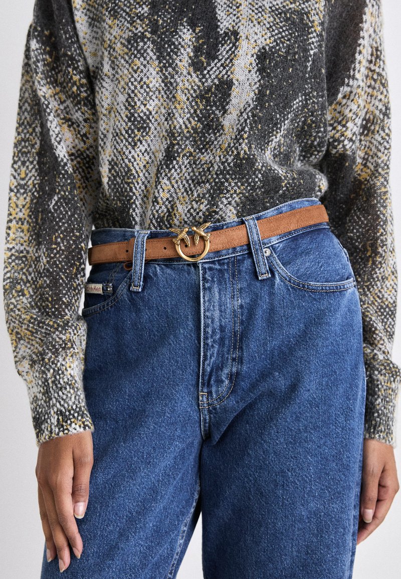Pinko EXCLUSIVE LOVE BERRY BELT - Pas - marrone