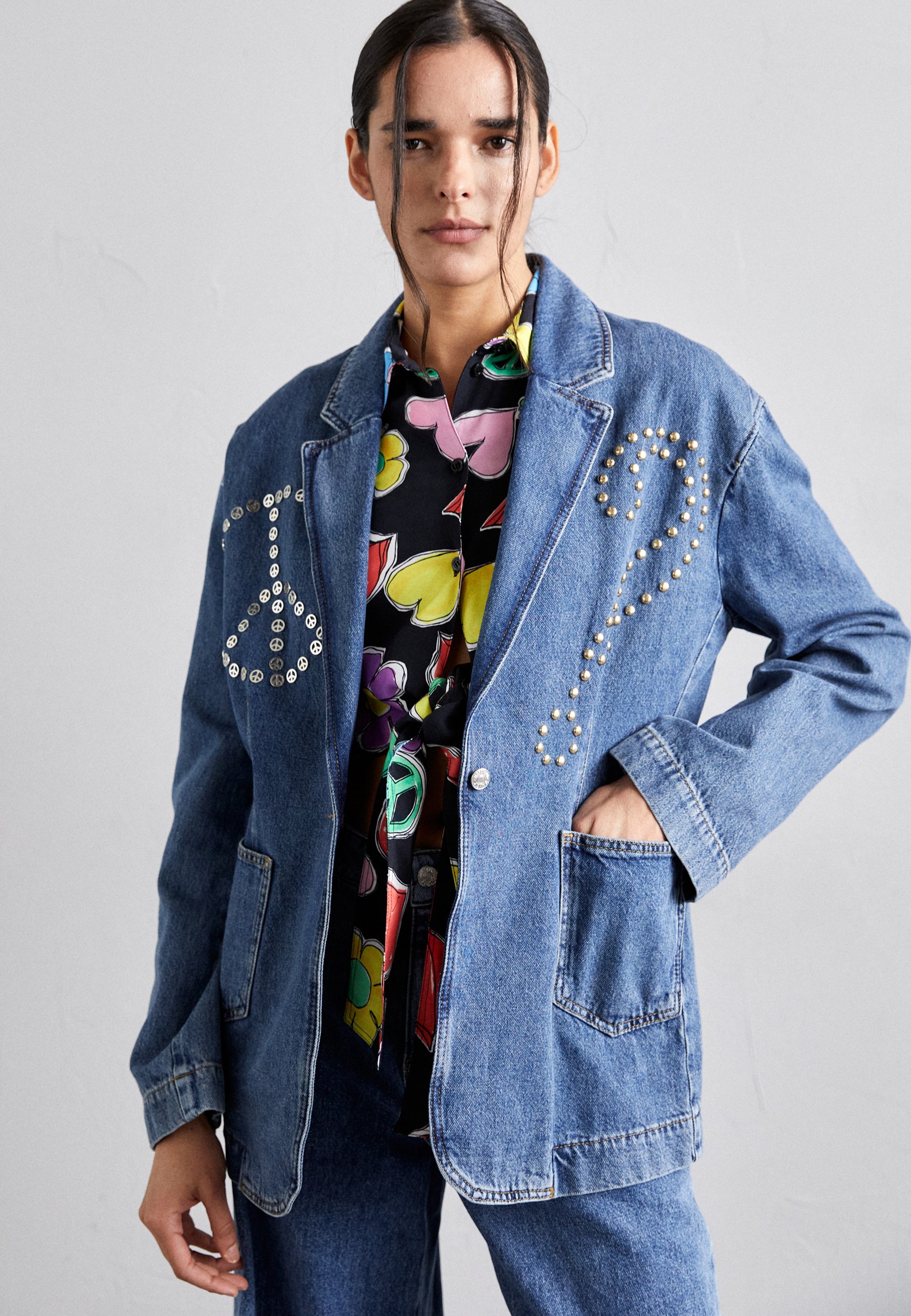 MOSCHINO JEANS JACKET - Denim jacket - blue/blue denim - Zalando