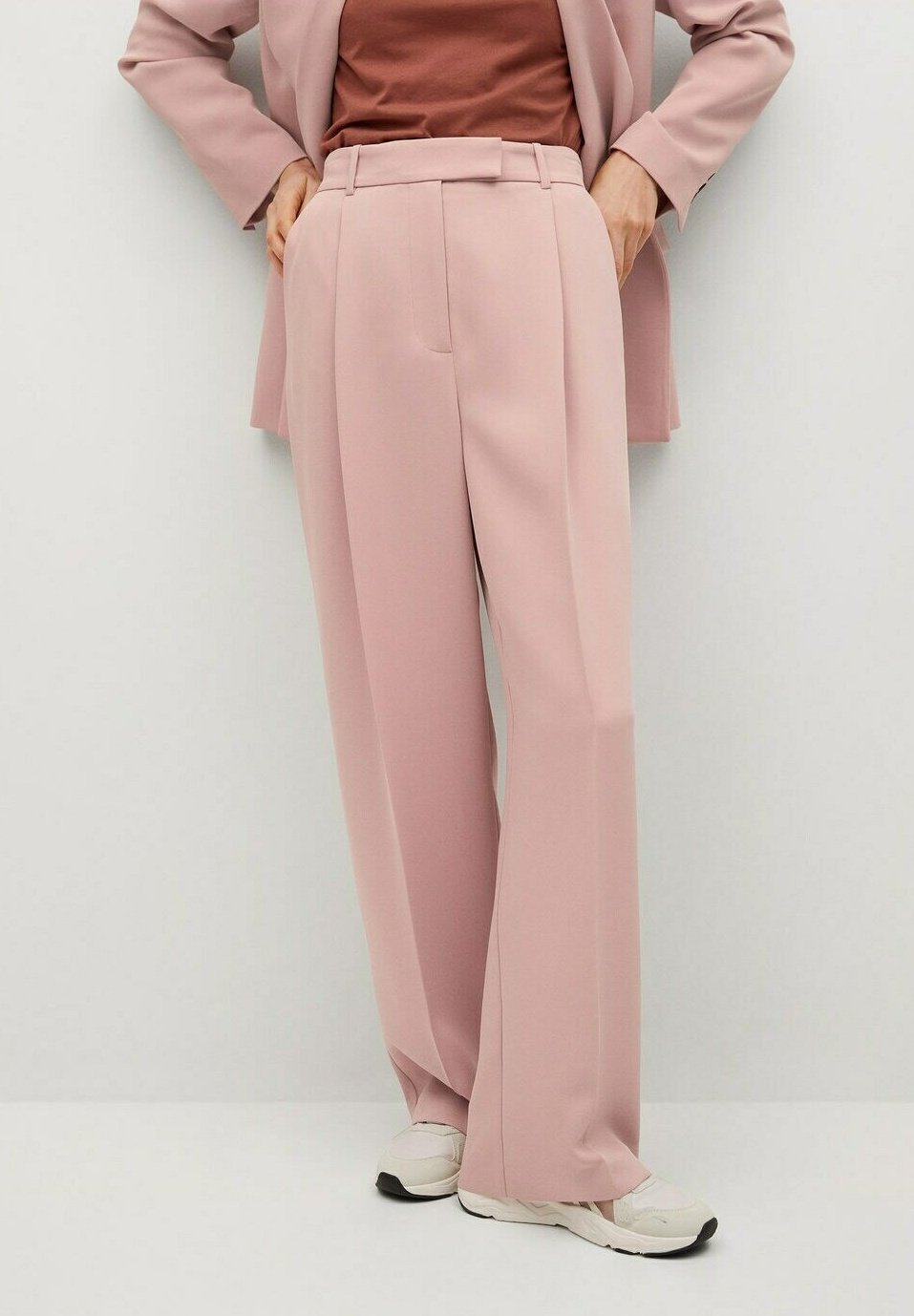 Mango Pantaloni - pastelroze/pietra - Zalando.it