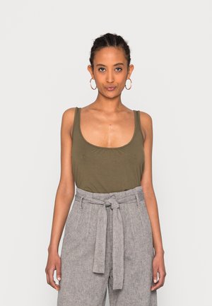 Anna Field Top - khaki
