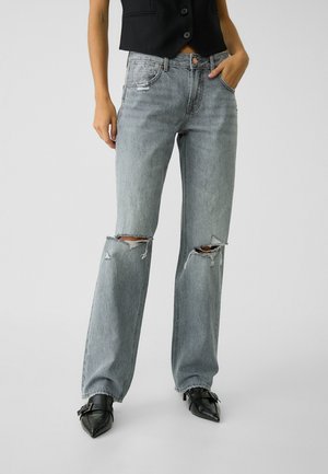 Stradivarius Straight leg -farkut - grey denim