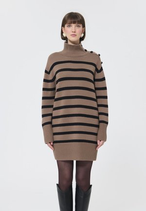 ROCCIO - Strickkleid - taupe