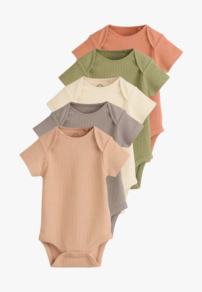 Next SHORT SLEEVE  5 PACK - REGULAR FIT - Body - muted browns