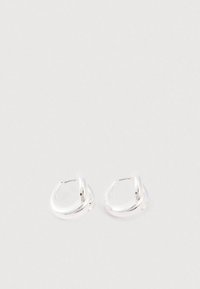 PIERCED HOOP EARRING - Earrings - light silver-coloured