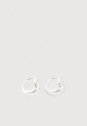 PIERCED HOOP EARRING - Náušnice - light silver coloured