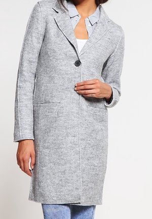 Klassischer Mantel - mottled light grey