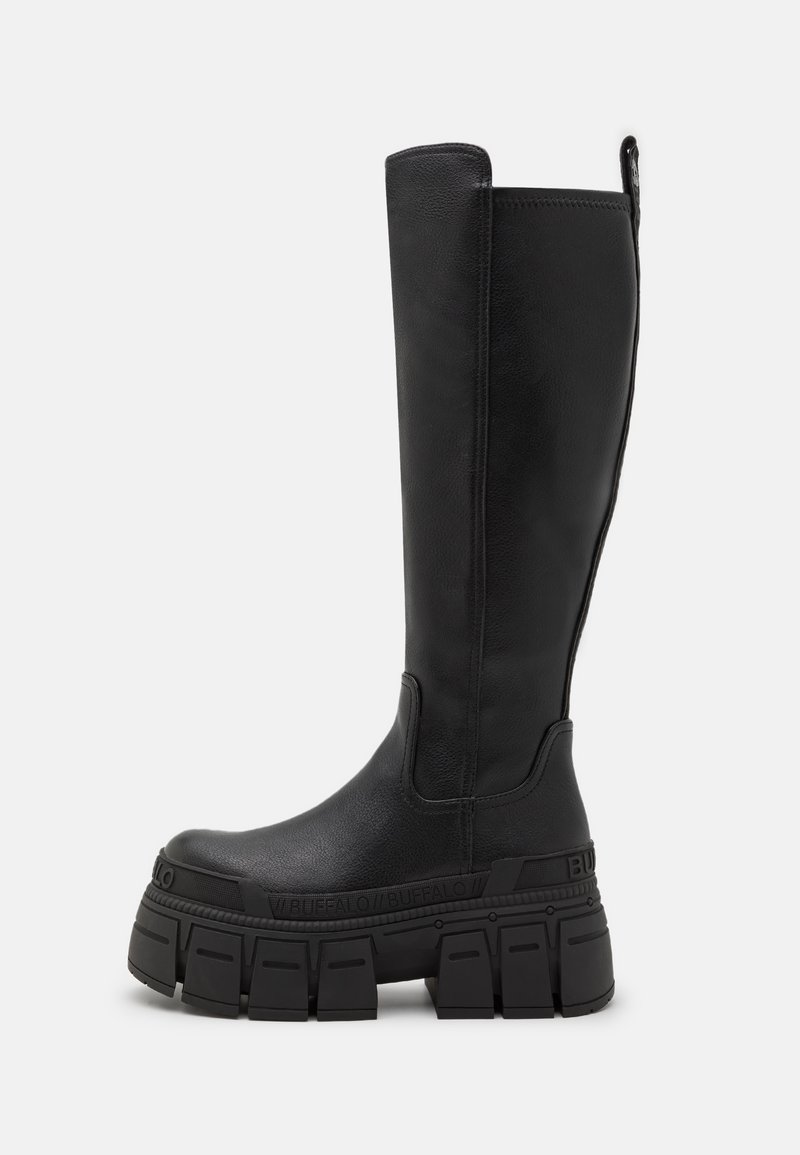 Buffalo - GOSPHER STRETCH BOOT - Stivali con plateau - black, Ingrandire