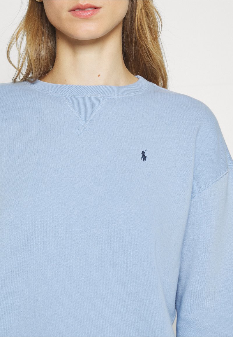 Sudadera Polo Ralph Lauren Mujer Pullover De Lana Con Cuello Redondo,  Azul Marino