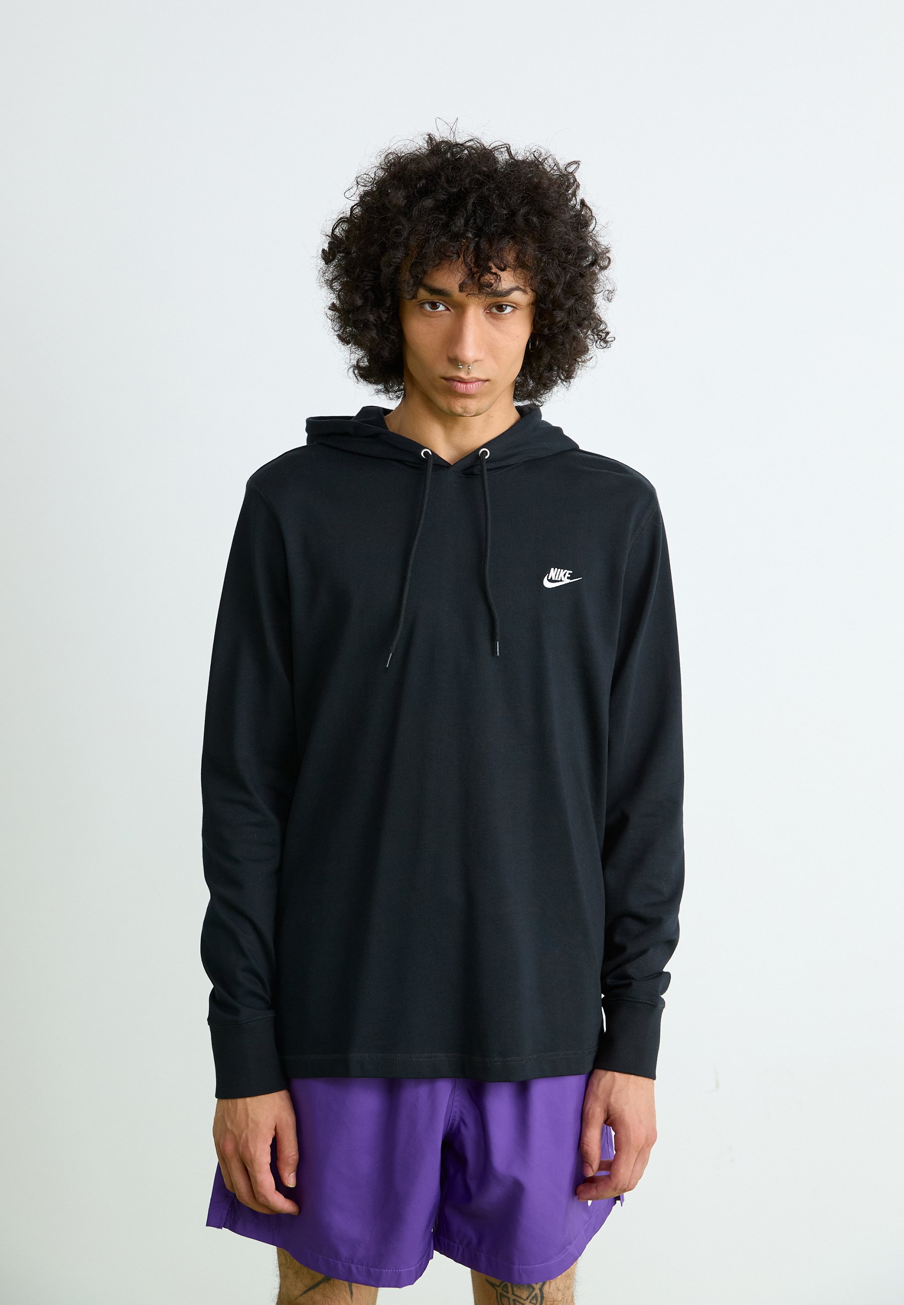 Nike Sportswear CLUB HOODIE - Bluză de molton - black/negru