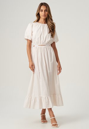 THE FATED AUDREE - Maxi dress - beige stripe