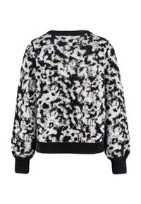 Taifun LANGARM RUNDHALS - Strickpullover - offwhite gemustert