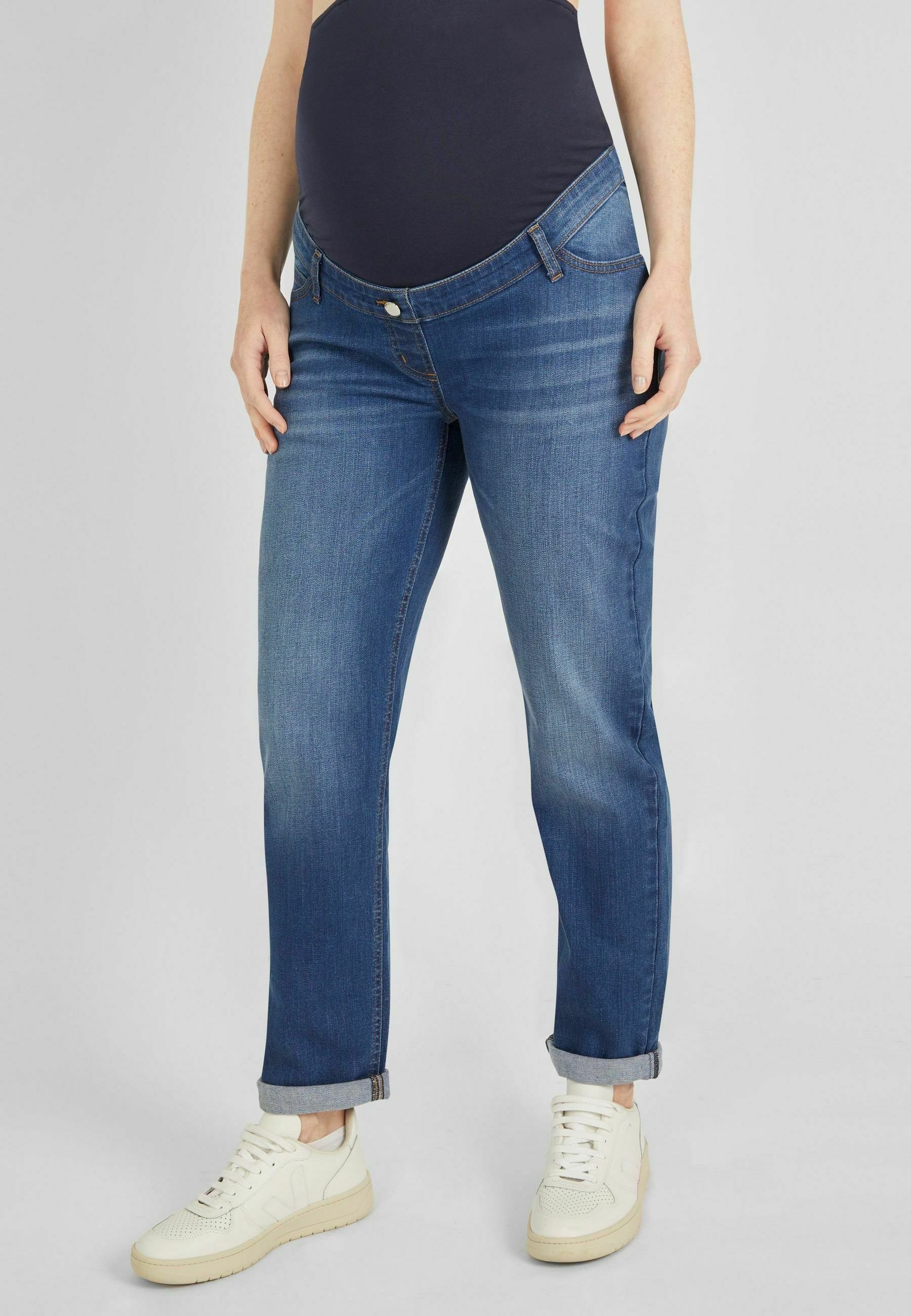 JoJo Maman Bébé MOM Jeans Tapered Fit mid wash/blue Zalando