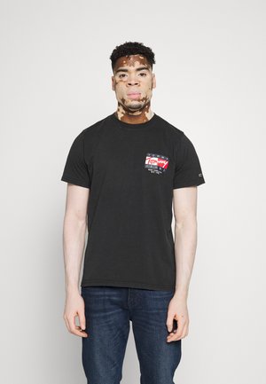 VINTAGE FLAG SIGNATURE TEE UNISEX - T-shirt con stampa - black