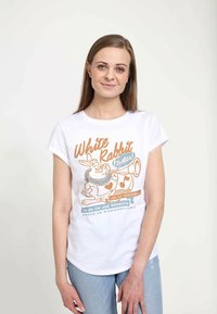 Disney ALICE IN WONDERLAND WHITE RABBIT - Triko s potiskem - white