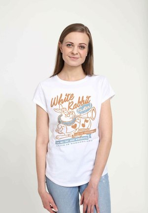 Disney ALICE IN WONDERLAND WHITE RABBIT - Triko s potiskem - white