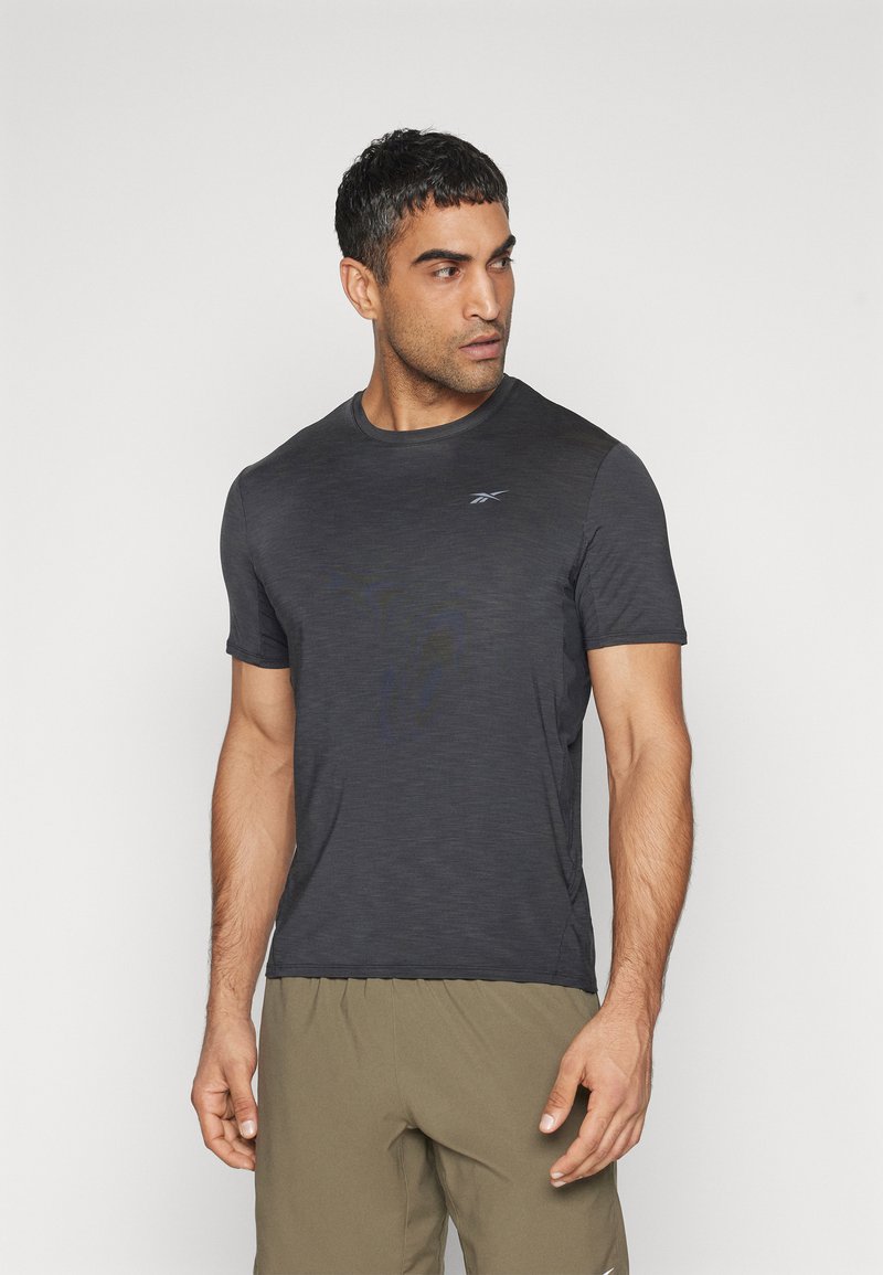 Reebok - ATHLETE CHILL TEE - T-Shirt sport - black, Ingrandire