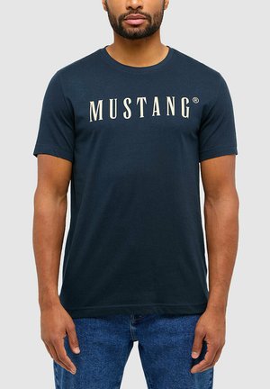 AUSTIN CREW-NECK RUNDHALS KURZARM REGULAR FIT 2ER PACK - Print T-shirt - navy mix