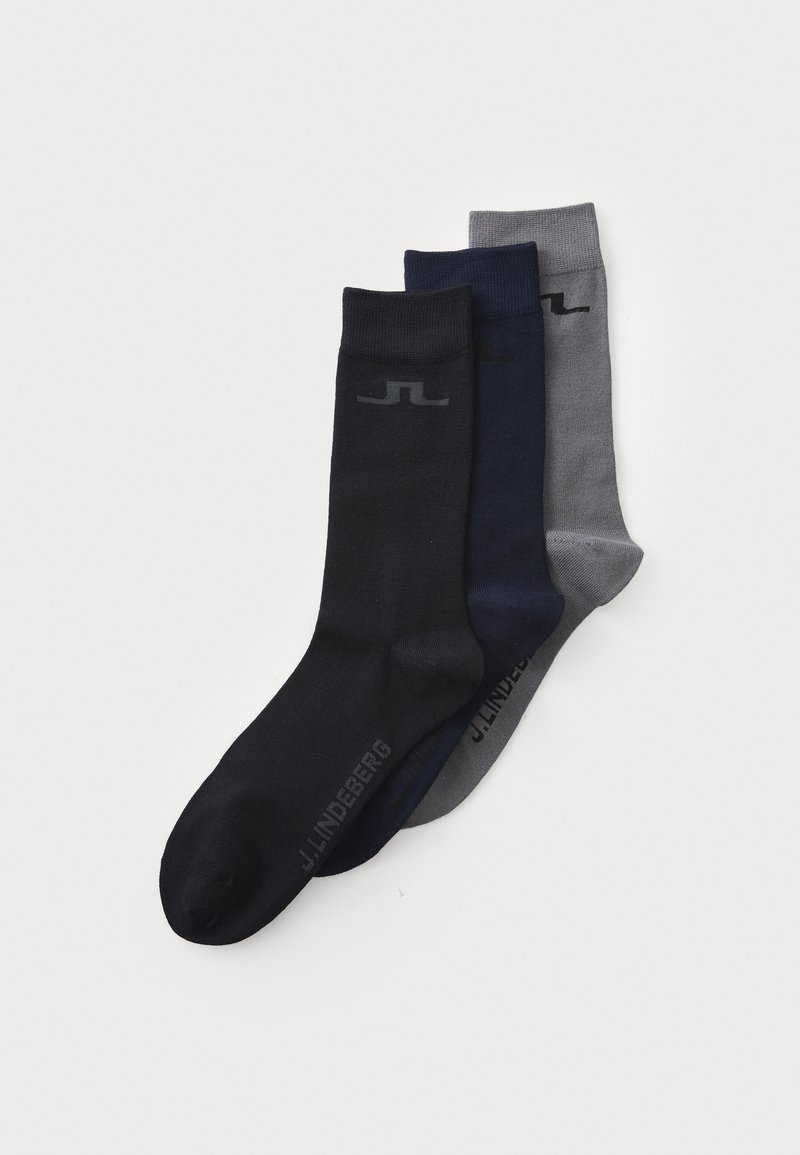 J.LINDEBERG BRIDGE BAMBOO SOCK 3PACK - Strømper - multicolour black