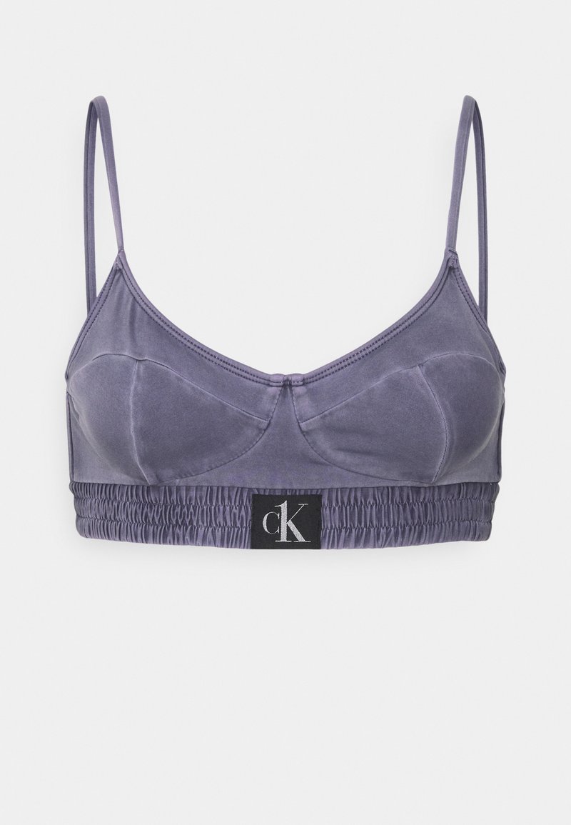 Calvin Klein Swimwear AUTHENTIC DEMI BRALETTE - Parte de cima de biquíni - blue