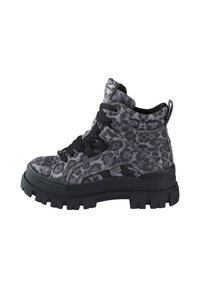 ASPHA MID - Plateaustiefelette - black/grey leo