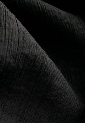 Next TEXTURED CRINKLE WIDE LEG - Trousers - black