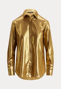 KRISTY CLASSIC FIT METALLIC SHIRT - Blus - gold-coloured