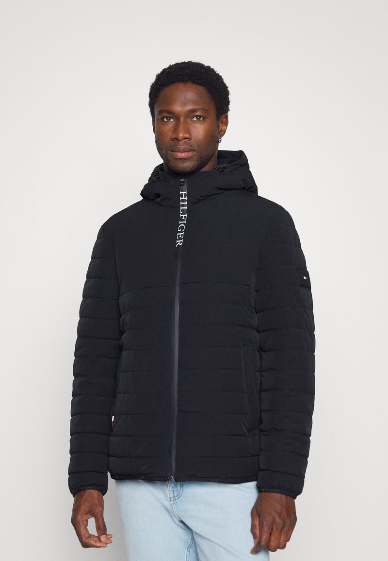 Tommy Hilfiger STRETCH HOODED JACKET - Casaco de inverno - desert sky