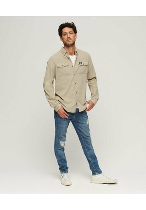 TRAILS - Overhemd - stone wash taupe brown