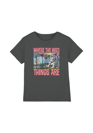 Cotton Soul, WHERE THE WILD THINGS ARE/COVER UNISEX - Print T-shirt - anthracite