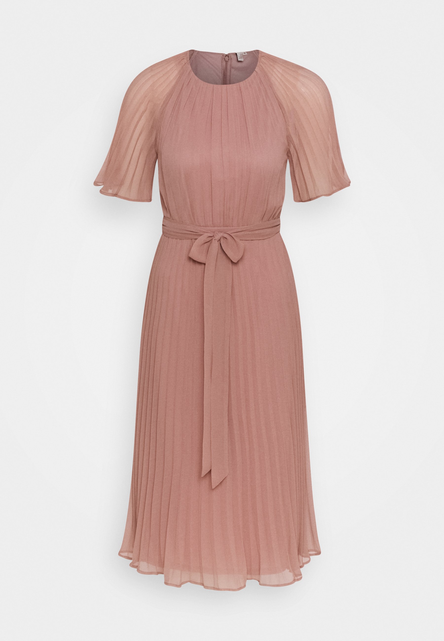 dark pink midi dress