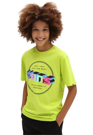 Vans DIGITAL FLASH - Camiseta estampada - medium green