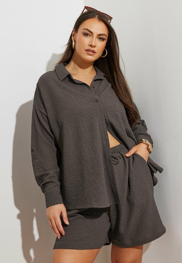 TEXTURED LONG SLEEVE - Hemdbluse