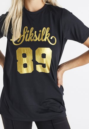 T-shirt med print - black
