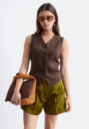 & OTHER STORIES, Veste sans manches - dark brown