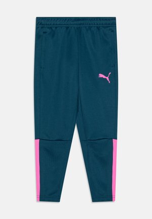 Puma TEAMLIGA TRAINING PANTS JR UNISEX - Jogginghose - ocean tropic/electric lime