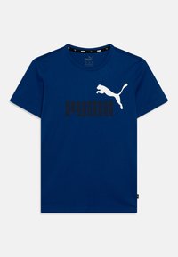 Puma - LOGO TEE UNISEX - T-shirt print - dark blue Miniatuurafbeelding 1