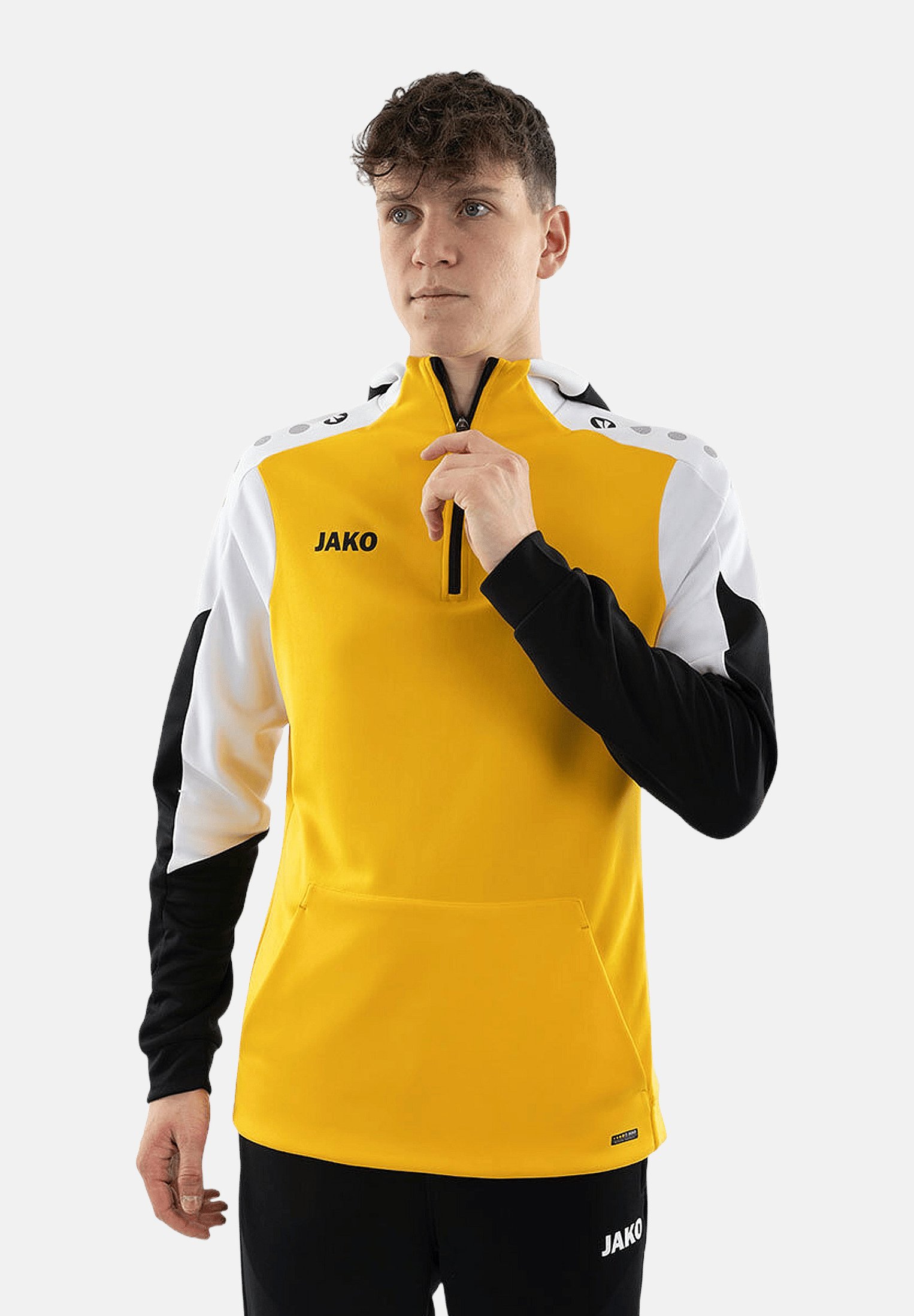 dynamic yellow hoodie