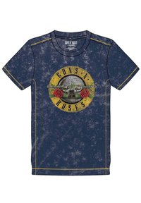 Paradiso Clothing GUNS N' ROSES CLASSIC BAND LOGO SNOW WASH - Print T-shirt - blue