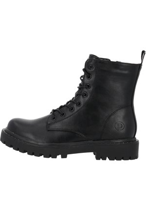 Plateaustiefelette - schwarz