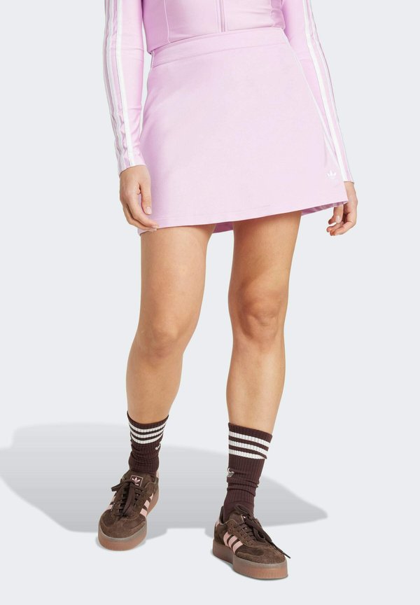 STRIPES - A-line skirt - light orchid