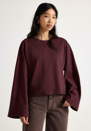 Lindex, Pitkähihainen paita - dark dusty red
