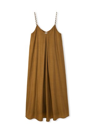 CONTRAST TWISTED STRAP - Maxi dress - tobacco